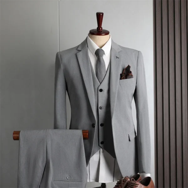 Men’s 3-Piece Suit Blazer Set - Image 3