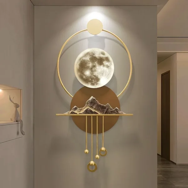 lighted metal wall art