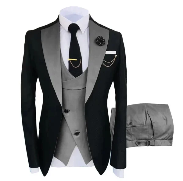 2025 Korean-Inspired Men’s 3-Piece Suit - Image 6