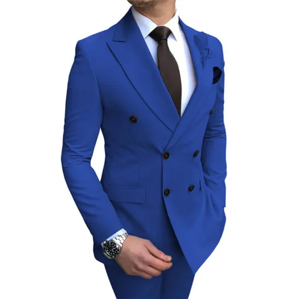 Elegant Two-Button Groom & Business Suit - Image 2