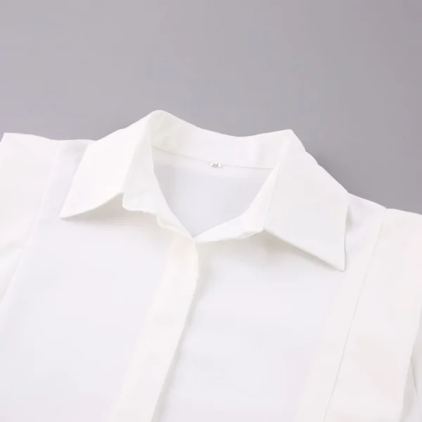 Women's Oversized Cotton Long Blouse - Image 5