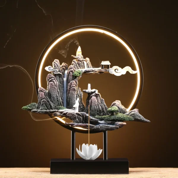 Backflow Incense Lamp Circle Creative Home Sandalwood - Image 2
