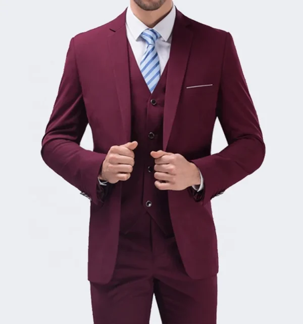 slim fit groom suit