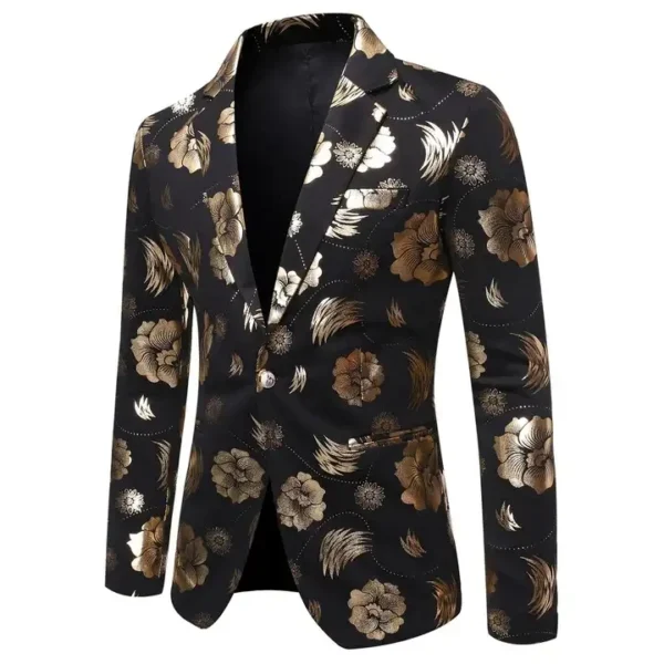 Men’s Slim-Fit Retro Suit Jacket - Image 5