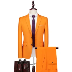 luxury slim wedding suit
