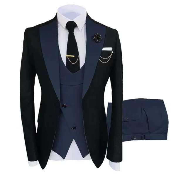2025 Korean-Inspired Men’s 3-Piece Suit - Image 5