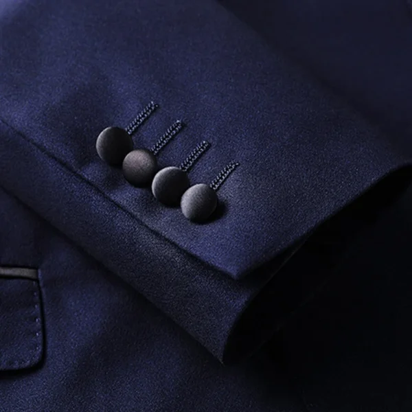 Custom Slim Fit 3-Piece Men's Suit - Premium Wedding - Image 2
