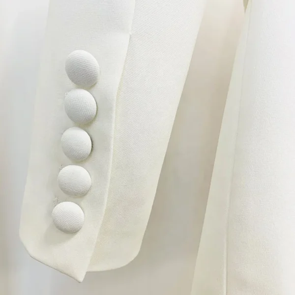 Sleek Single-Breasted Blazer & Slim Fit Pants - Image 2