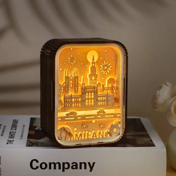 Carved Wood Lamp Custom Wood Frames - Image 3