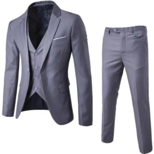 black slim fit suit