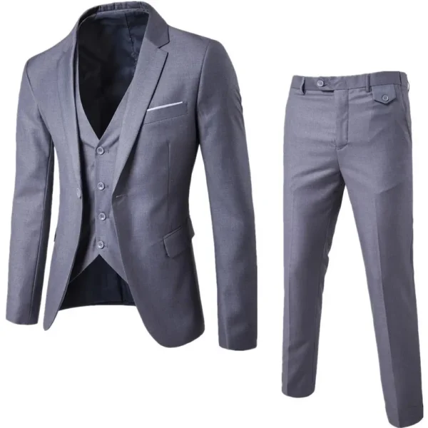 black slim fit suit
