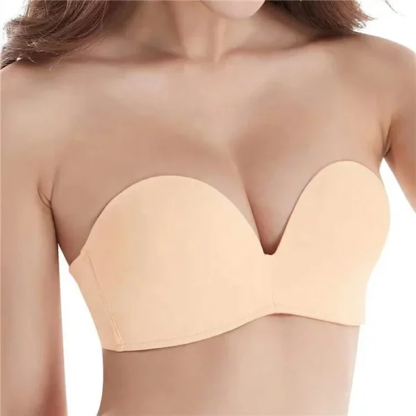Womens Strapless Sexi Lace Seamless Underwear & bra - Image 2