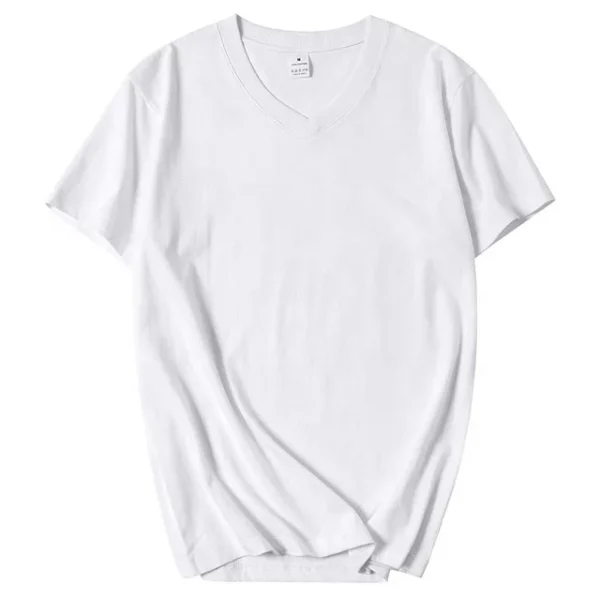 Women's 210 GSM Cotton V-Neck T-Shirts - Plain & Comfortable - Image 2
