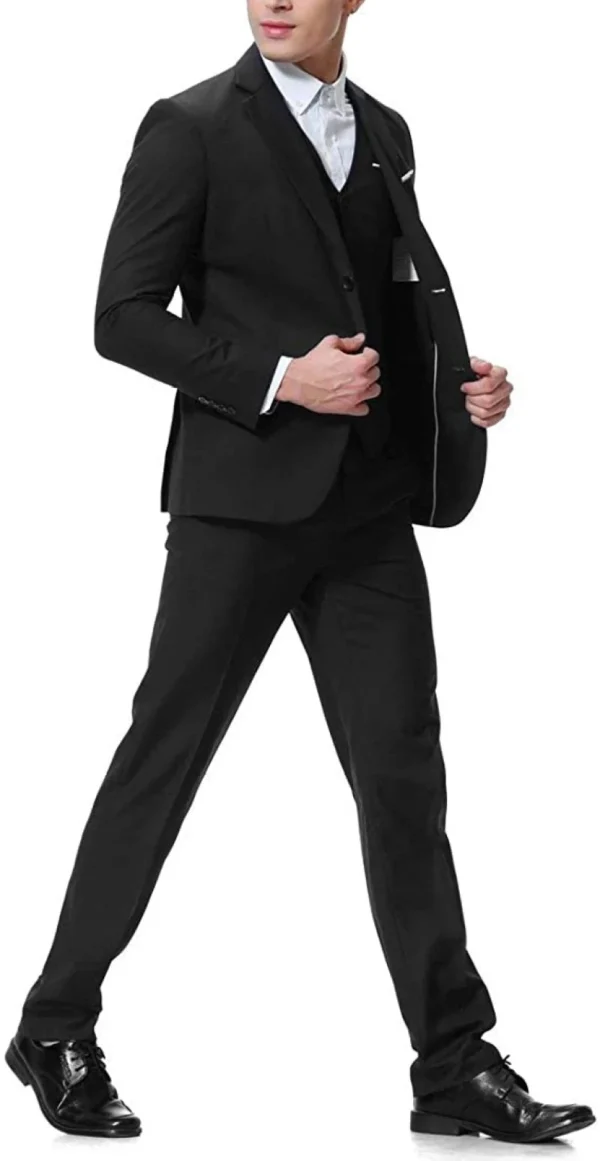 Men's Slim Fit 3-Piece Suit Set Formal & Casual Wear - Image 2
