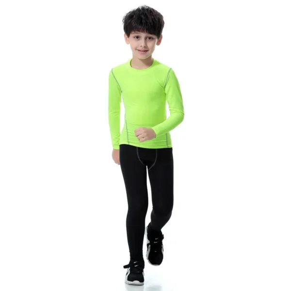 New Custom GYM Wear Compression Child Shirt  Clothing - Image 4
