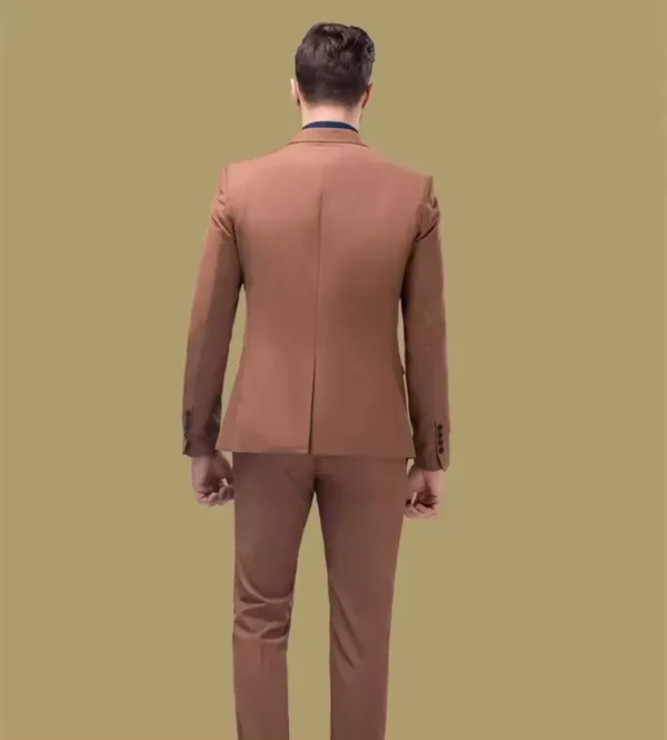 Men's Navy Three-Piece Wedding Suit Set (XS-4XL) - Image 5