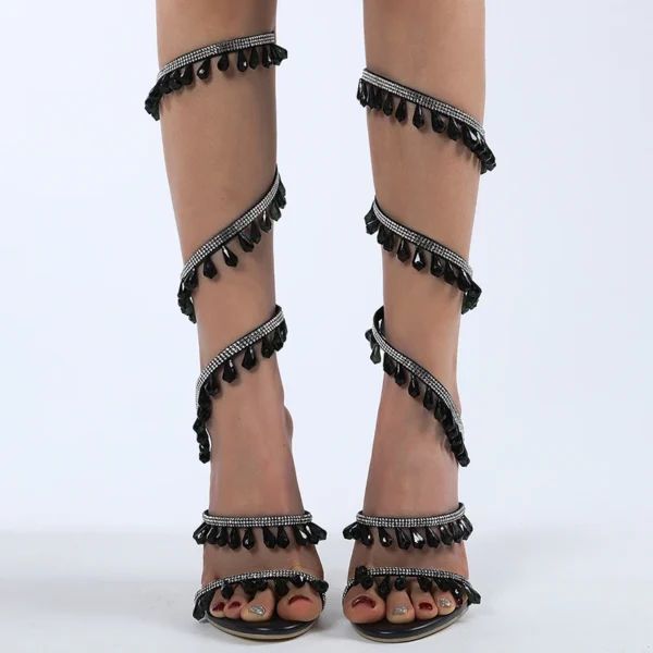 Women's Thin High Heel Sandals Wedding Shoes Banquet Shoes - Image 2