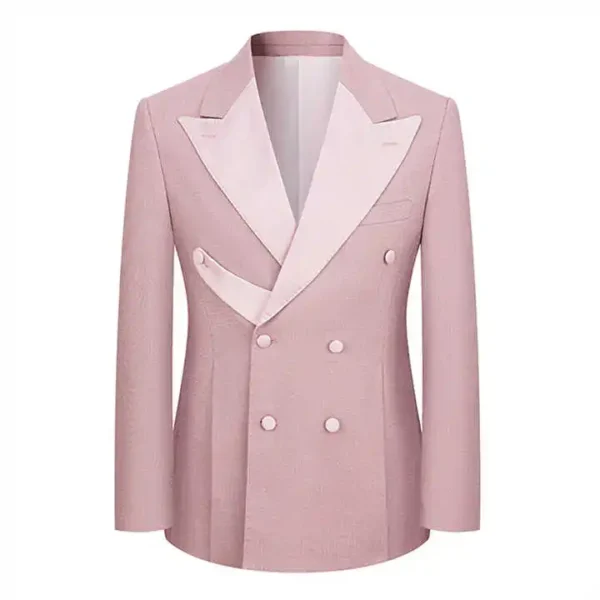 Stylish Solid Color 2-Piece Suit Set - Image 5