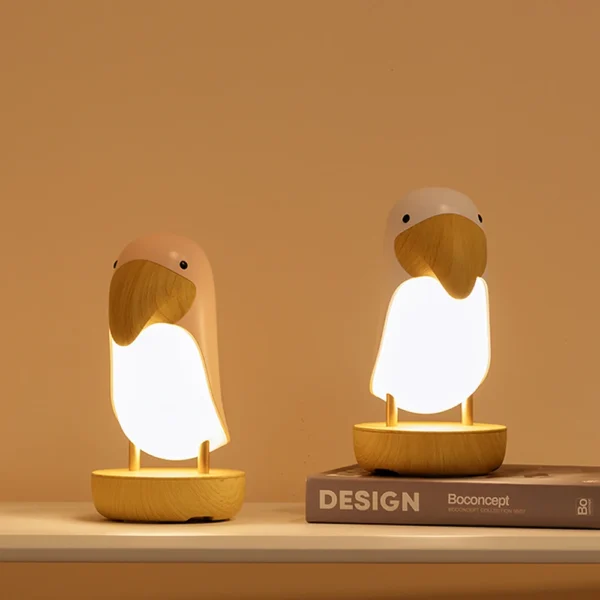 Stepless Dimming Bedside Wood Desk Lamp Decorative - Image 6