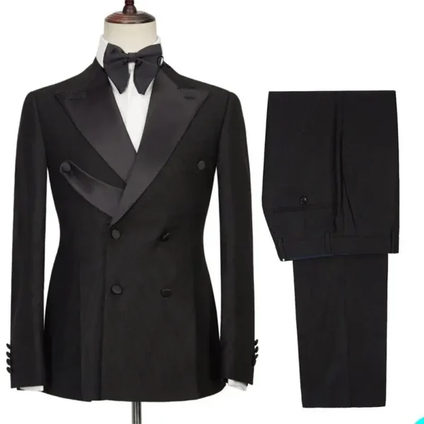 Stylish Solid Color 2-Piece Suit Set - Image 2