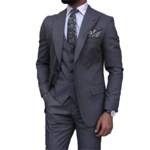 classic grey men's suit