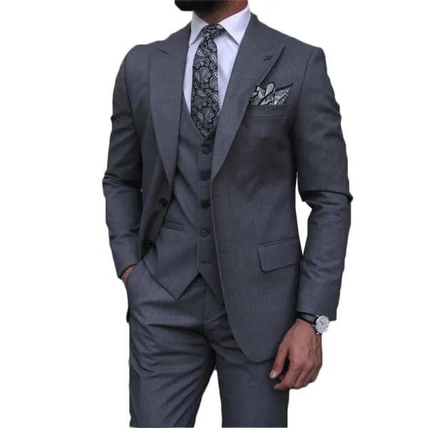 classic grey men's suit