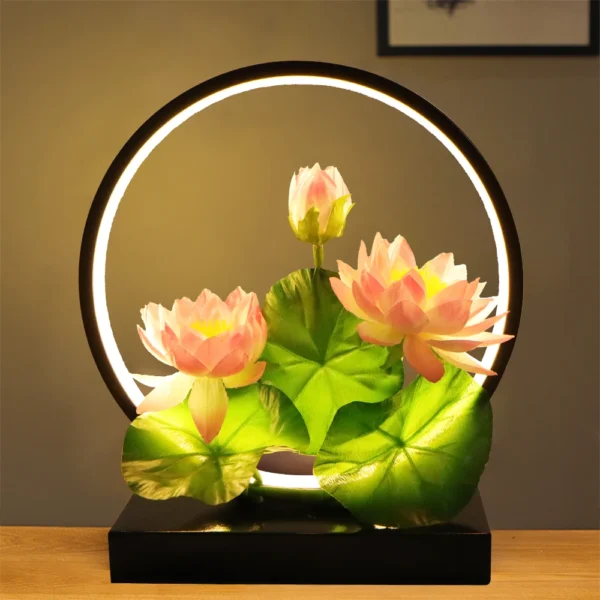 LED lotus ring lamp