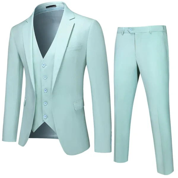 Premium 3-Piece Slim Fit Business Suit Set - Image 2