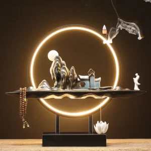 circular backflow incense lamp
