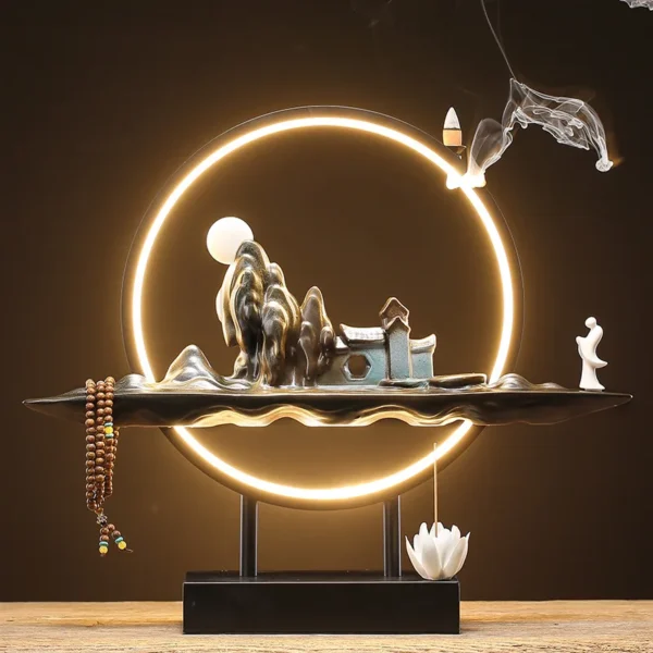 circular backflow incense lamp