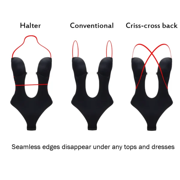 Waist Trainer Shaper Body Tummy Shaper Shapewear Padded Bra - Image 2