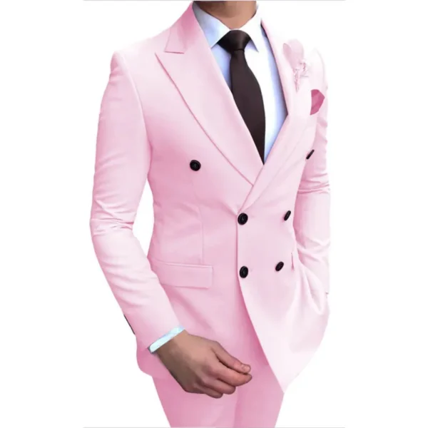 Elegant Two-Button Groom & Business Suit - Image 3