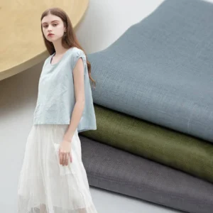 washed pure linen fabric