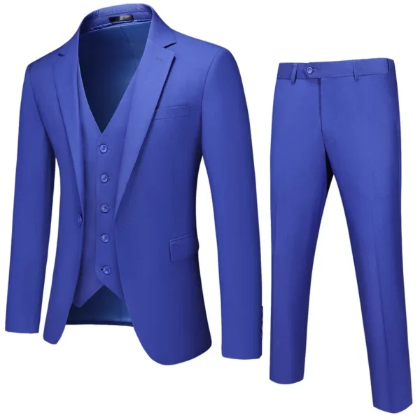 Premium 3-Piece Slim Fit Business Suit Set - Image 6