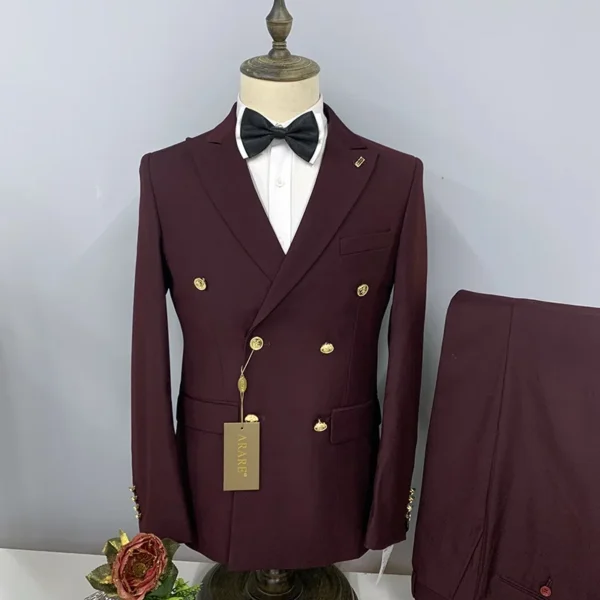Men’s Black 2-Piece Suit Set - Image 2