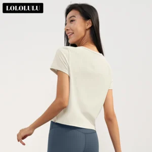 split hem yoga top