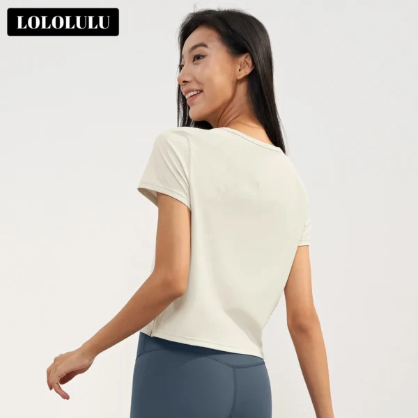 split hem yoga top