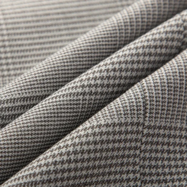 Men's Gray Checkered 3-Piece Business Suit - Image 4