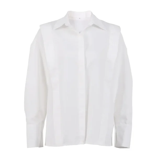 Women's Oversized Cotton Long Blouse - Image 4