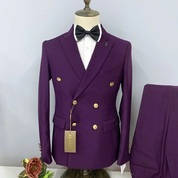 Men’s Black 2-Piece Suit Set - Image 3