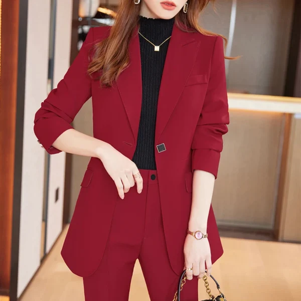 Wholesale High-Quality Women's 2-Piece Pant Suit Set - Image 2