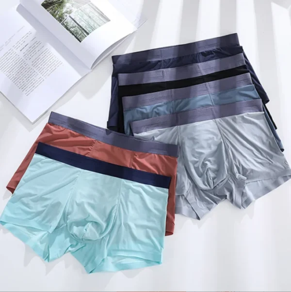 Summer Ultra-Fine Ice Silk Men's Boxer Briefs - Image 5