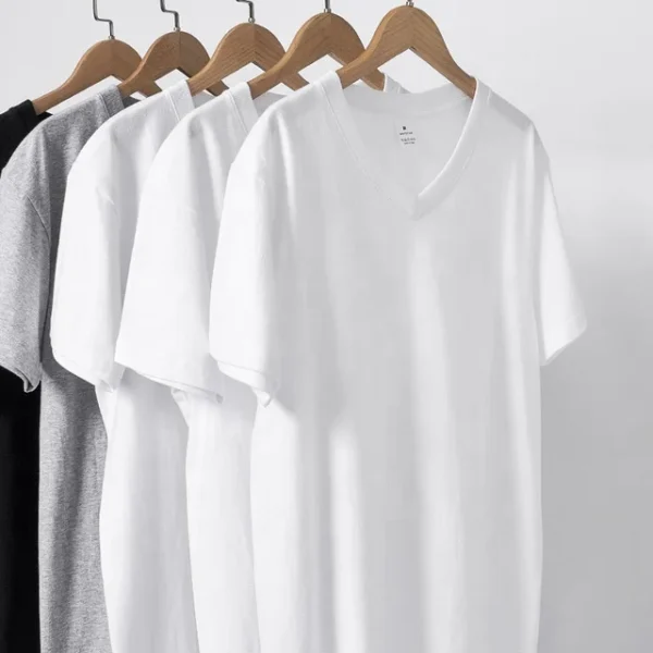Women's 210 GSM Cotton V-Neck T-Shirts - Plain & Comfortable - Image 6