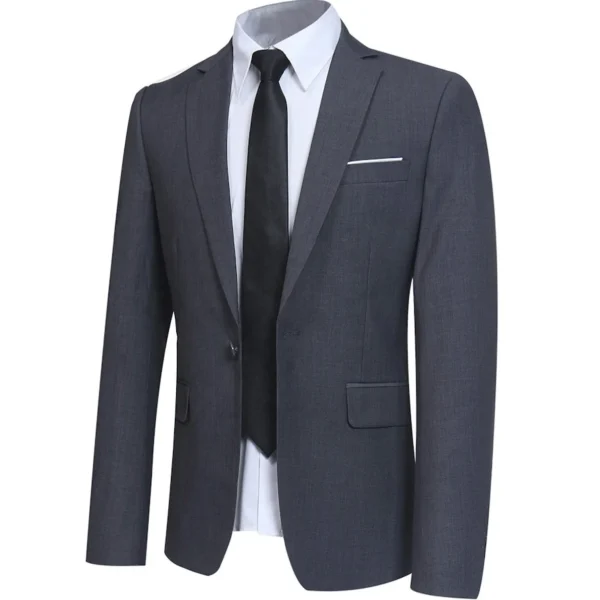 2025 New Arrival Men's 3-Piece Slim Fit Suit Set - Image 5