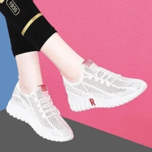 knitting mesh sport shoes