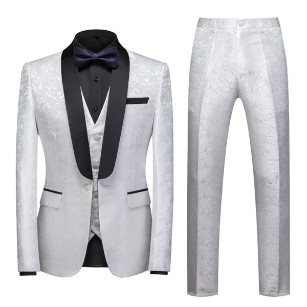 Jacquard wedding suit set