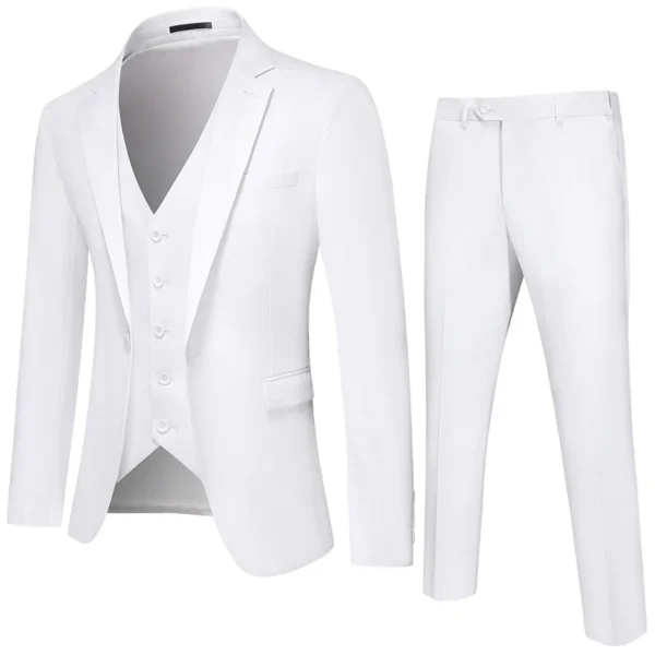 Premium 3-Piece Slim Fit Business Suit Set - Image 3