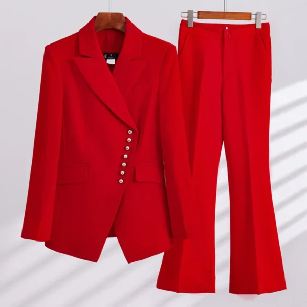Women Office Button Elegant Business Women Suits - Image 6