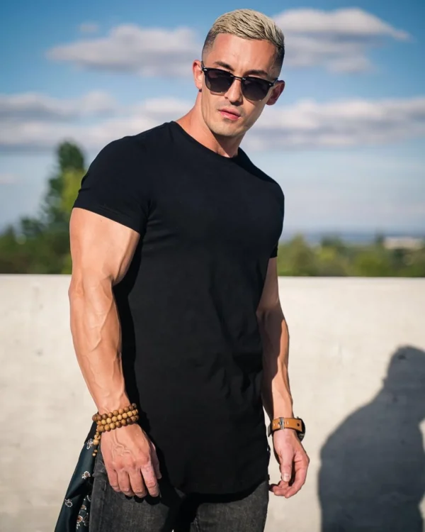 muscle fit gym shirt