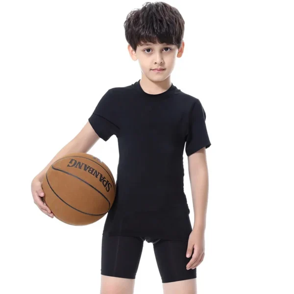 New Custom GYM Wear Compression Child Shirt  Clothing - Image 2